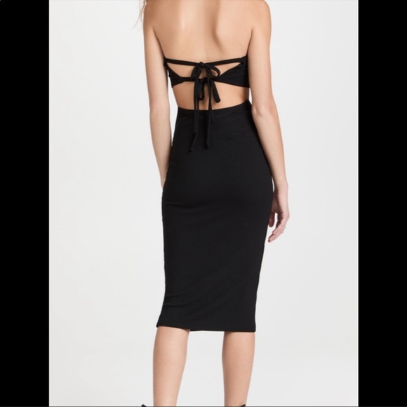 New! LNA HARLEE STRAPLESS DRESS - BLACK BNWOT - Picture 4 of 12